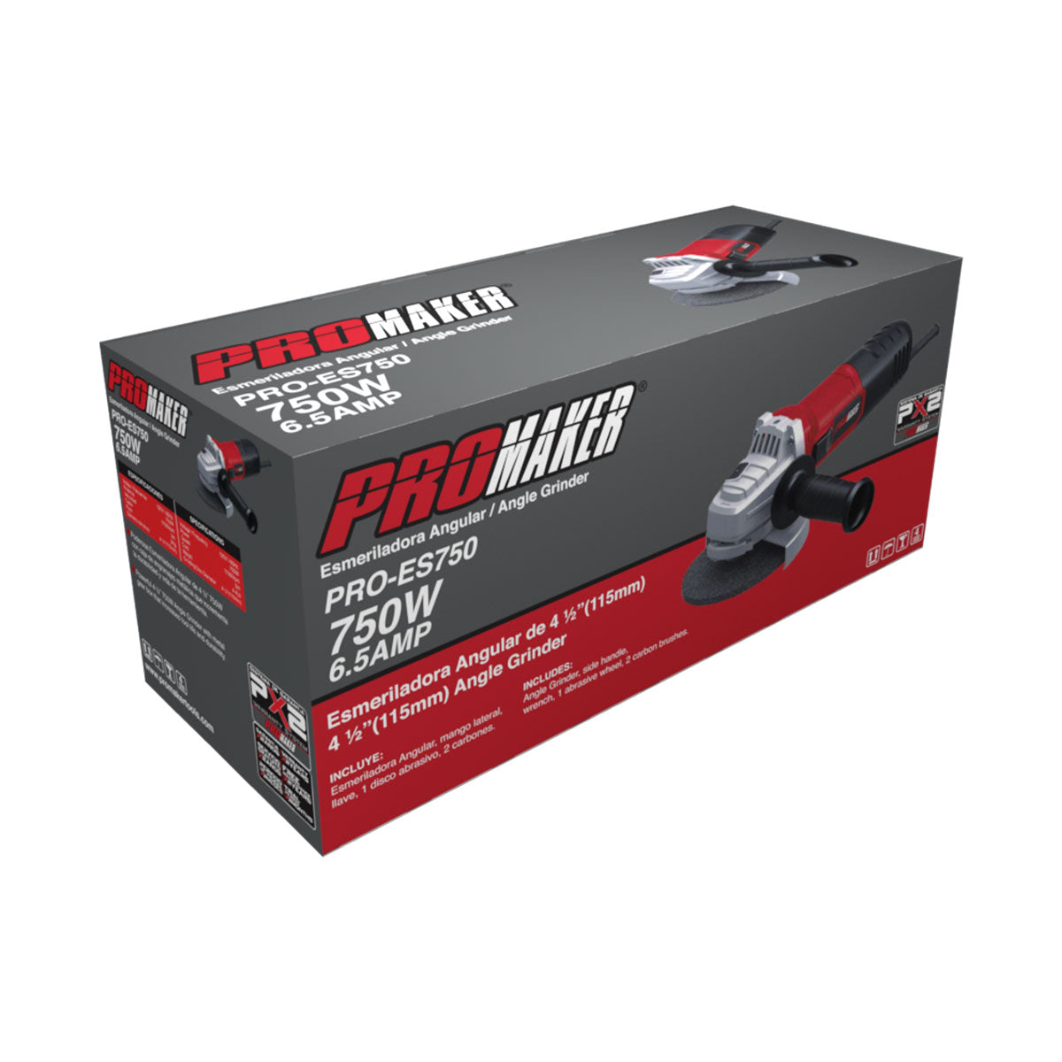 Esmeril PROMAKER 4 1/2" 750W 11000RPM