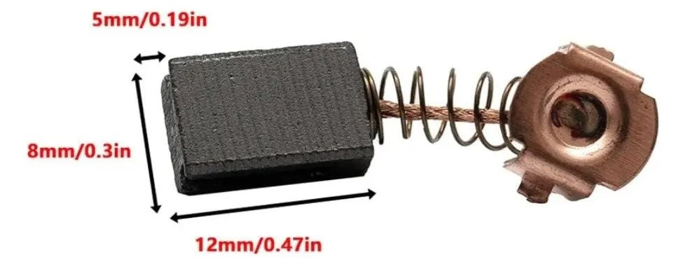 Carbones (Carbon Brush) para Esmeril Black&Decker Modelo G720